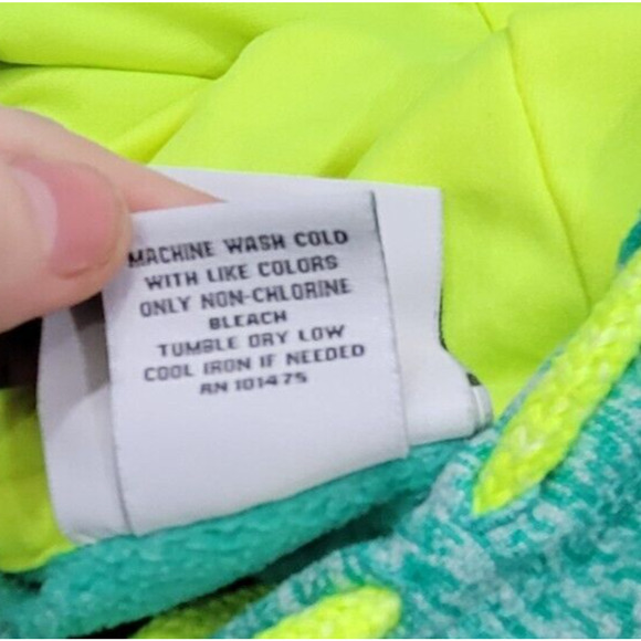 Bristol Motor Speedway Womens Medium Green Marled Hooded Drawstring Sweatshirt - Picture 6 of 6